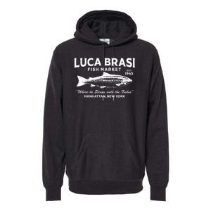 Luca Brasi Fish Market The Godfather Est 1945 Fishing Premium Hoodie