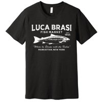 Luca Brasi Fish Market The Godfather Est 1945 Fishing Premium T-Shirt