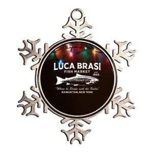 Luca Brasi Fish Market The Godfather Est 1945 Fishing Metallic Star Ornament