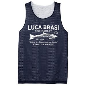 Luca Brasi Fish Market The Godfather Est 1945 Fishing Mesh Reversible Basketball Jersey Tank