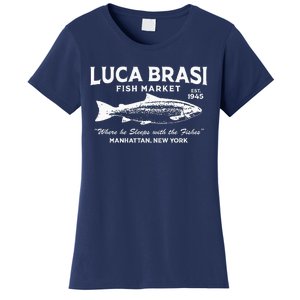 Luca Brasi Fish Market The Godfather Est 1945 Fishing Women's T-Shirt