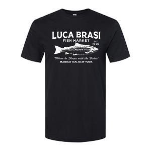 Luca Brasi Fish Market The Godfather Est 1945 Fishing Softstyle CVC T-Shirt