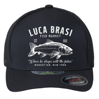 Luca Brasi Fish Market Est 1945 Fishing Flexfit Unipanel Trucker Cap