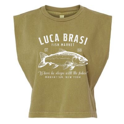 Luca Brasi Fish Market Est 1945 Fishing Garment-Dyed Women's Muscle Tee