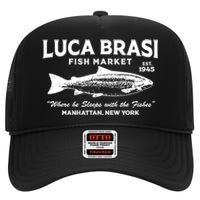 Luca Brasi Fish Market The Godfather Est 1945 Fishing High Crown Mesh Back Trucker Hat