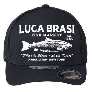 Luca Brasi Fish Market The Godfather Est 1945 Fishing Flexfit Unipanel Trucker Cap