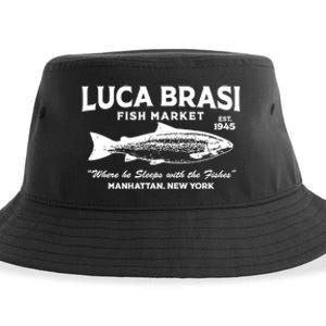 Luca Brasi Fish Market The Godfather Est 1945 Fishing Sustainable Bucket Hat