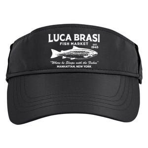 Luca Brasi Fish Market The Godfather Est 1945 Fishing Adult Drive Performance Visor