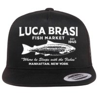 Luca Brasi Fish Market The Godfather Est 1945 Fishing Flat Bill Trucker Hat