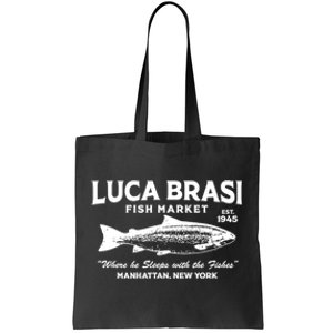 Luca Brasi Fish Market The Godfather Est 1945 Fishing Tote Bag