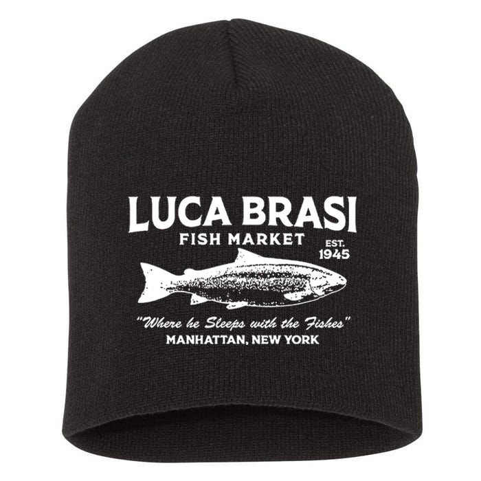 Luca Brasi Fish Market The Godfather Est 1945 Fishing Short Acrylic Beanie