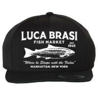 Luca Brasi Fish Market The Godfather Est 1945 Fishing Wool Snapback Cap