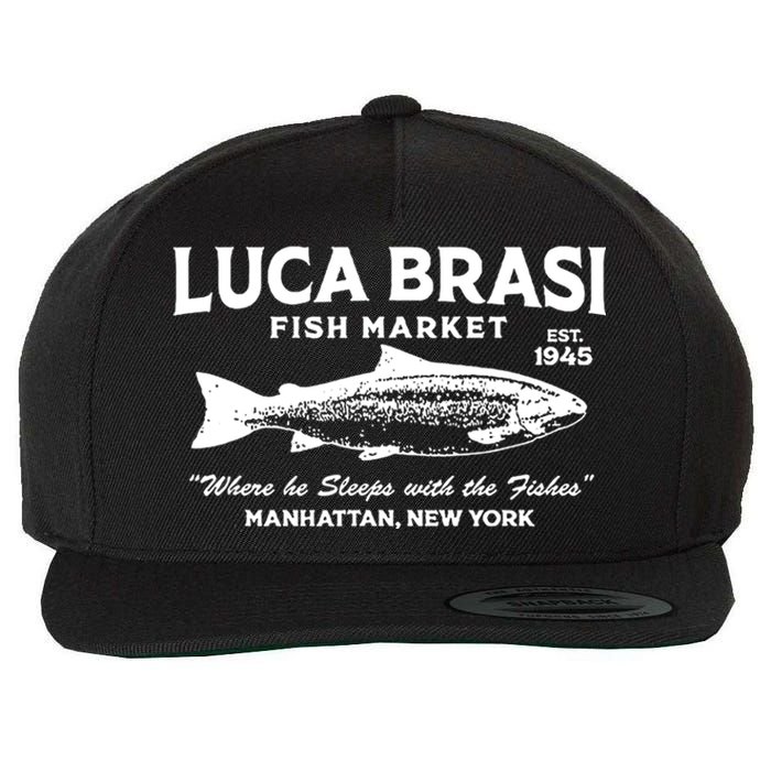 Luca Brasi Fish Market The Godfather Est 1945 Fishing Wool Snapback Cap