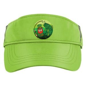 Leprechaun Bass Fishing St Patricks Day Irish Fisher Meaningful Gift Adult Drive Performance Visor