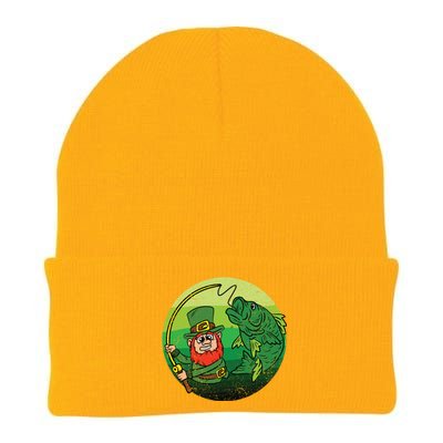 Leprechaun Bass Fishing St Patricks Day Irish Fisher Meaningful Gift Knit Cap Winter Beanie