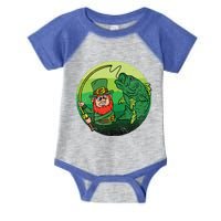 Leprechaun Bass Fishing St Patricks Day Irish Fisher Meaningful Gift Infant Baby Jersey Bodysuit