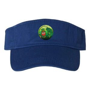 Leprechaun Bass Fishing St Patricks Day Irish Fisher Meaningful Gift Valucap Bio-Washed Visor