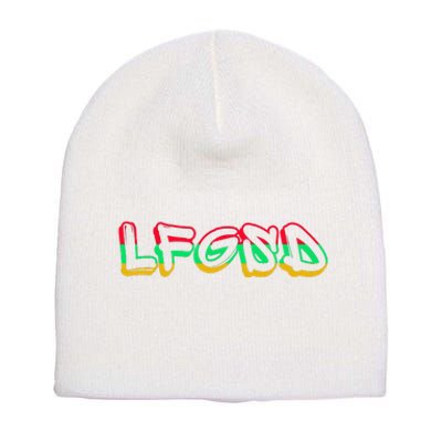 LFGSD Baseball fan San Diego Sports SD Short Acrylic Beanie