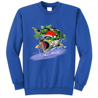 Largemouth Bass Fishing Merry Fishmas Gift Sweatshirt