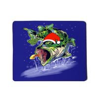 Largemouth Bass Fishing Merry Fishmas Gift Mousepad