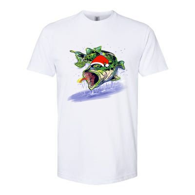 Largemouth Bass Fishing Merry Fishmas Gift Softstyle CVC T-Shirt