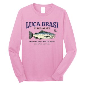 Luca Brasi Fish Market The Godfather Est 1945 Fishing Long Sleeve Shirt