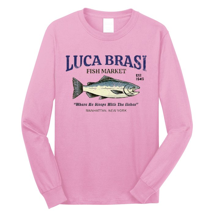 Luca Brasi Fish Market The Godfather Est 1945 Fishing Long Sleeve Shirt