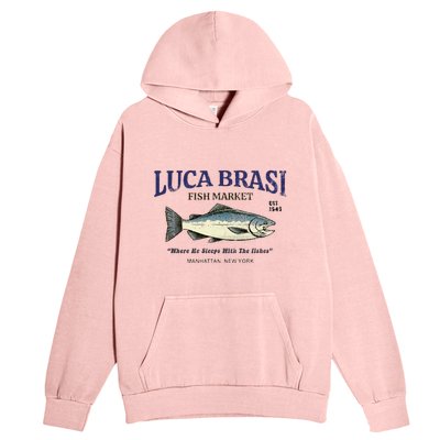 Luca Brasi Fish Market The Godfather Est 1945 Fishing Urban Pullover Hoodie