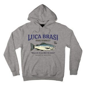 Luca Brasi Fish Market The Godfather Est 1945 Fishing Tall Hoodie