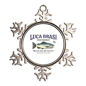 Luca Brasi Fish Market The Godfather Est 1945 Fishing Metallic Star Ornament