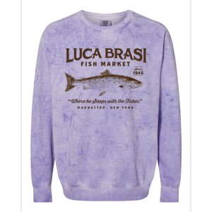 Luca Brasi Fish Market Colorblast Crewneck Sweatshirt