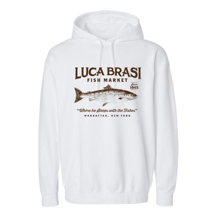 Luca Brasi Fish Market Garment-Dyed Fleece Hoodie