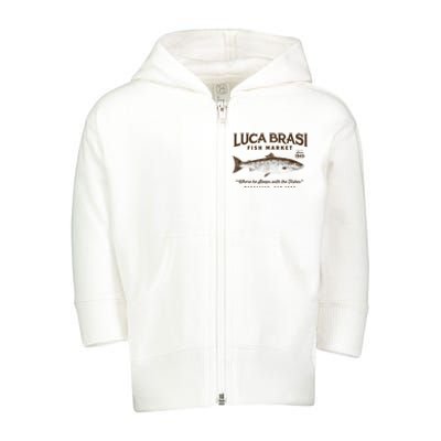 Luca Brasi Fish Market Toddler Zip Fleece Hoodie