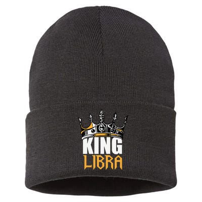 Libra Birthday Gifts King Libra Zodiac Sustainable Knit Beanie