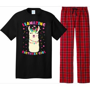 Llamazing Birthday Girl Cute Llama Alpaca Pajama Set