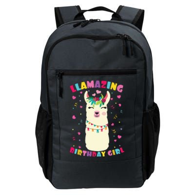 Llamazing Birthday Girl Cute Llama Alpaca Daily Commute Backpack