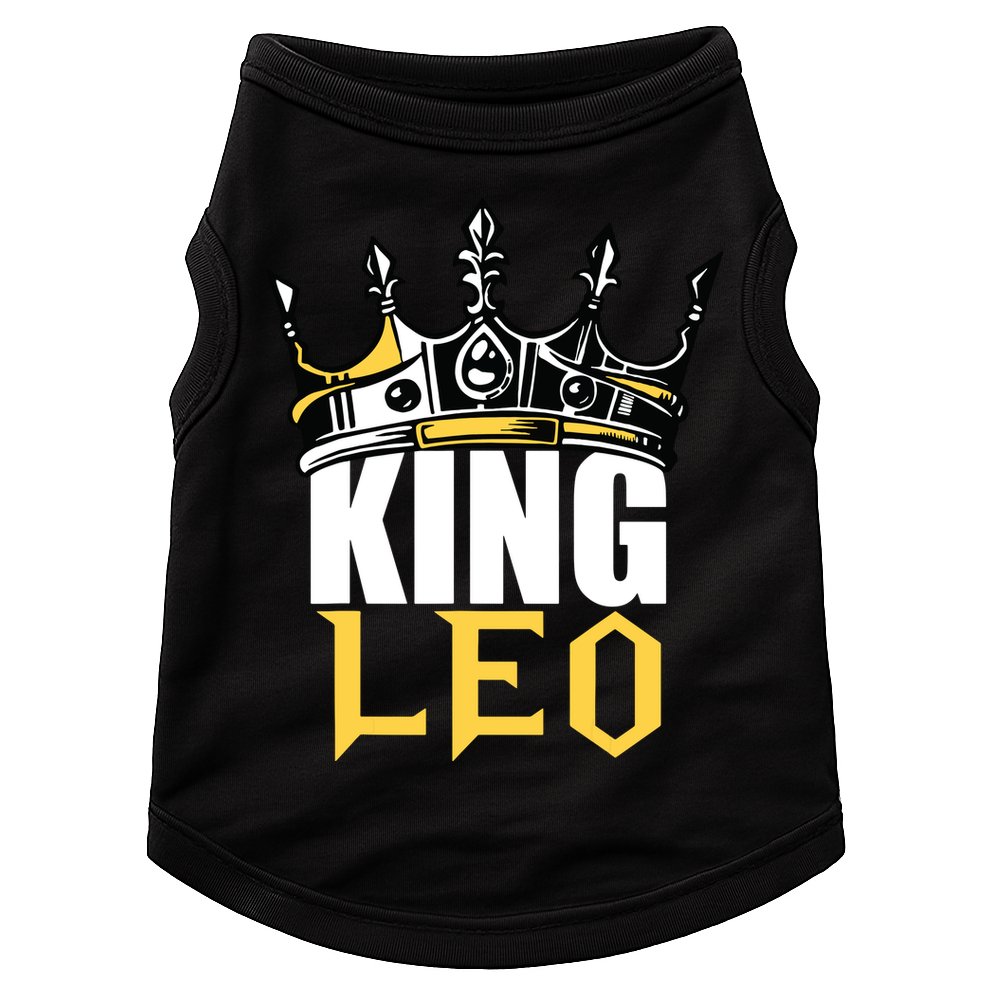 Leo Birthday Gifts King Leo Zodiac Doggie Tank