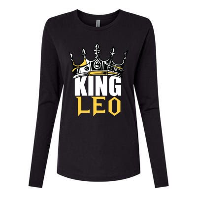 Leo Birthday Gifts King Leo Zodiac Womens Cotton Relaxed Long Sleeve T-Shirt