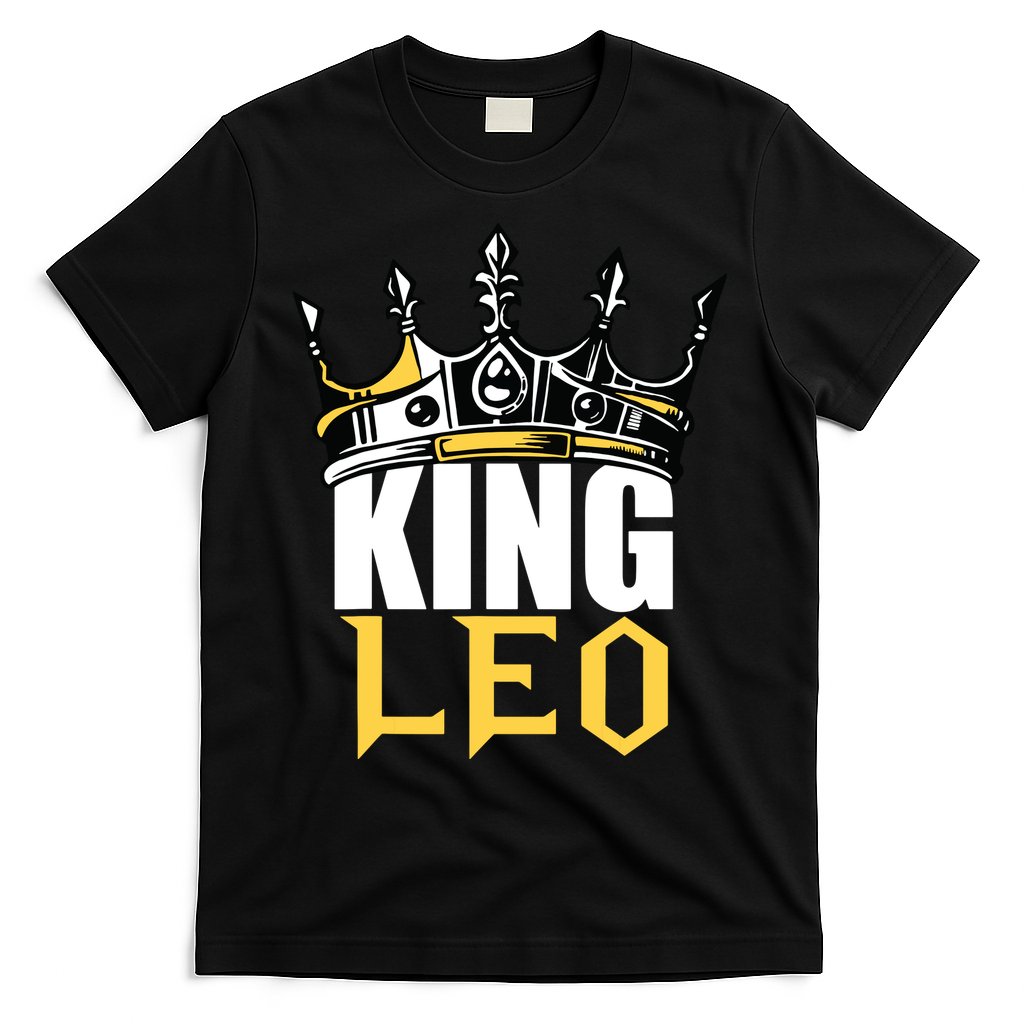 Leo Birthday Gifts King Leo Zodiac T-Shirt
