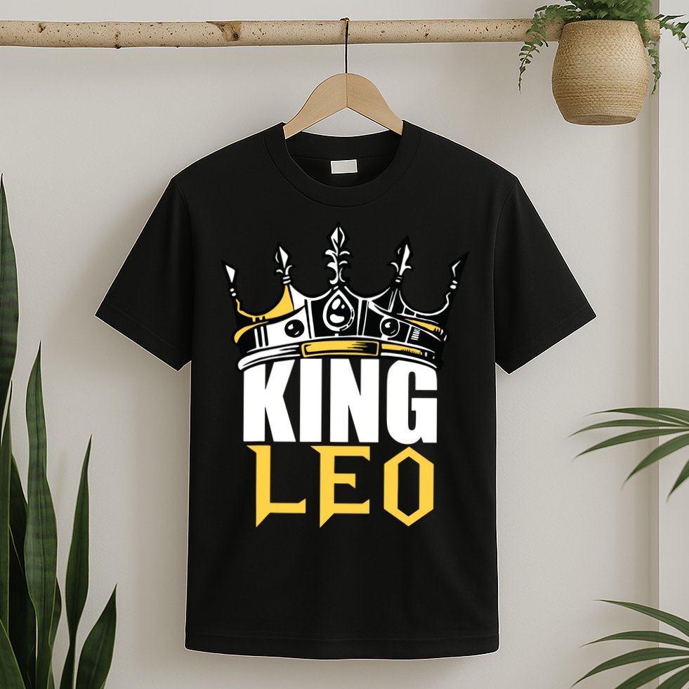Leo Birthday Gifts King Leo Zodiac T-Shirt