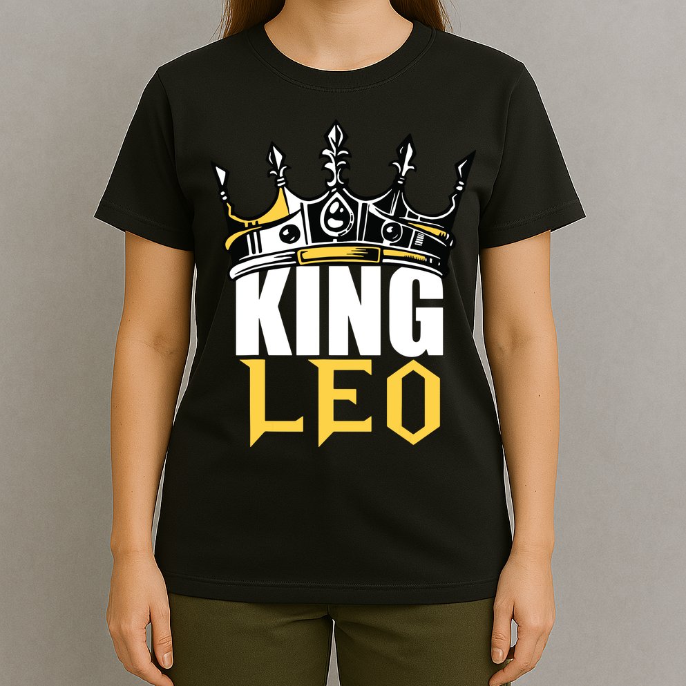 Leo Birthday Gifts King Leo Zodiac T-Shirt