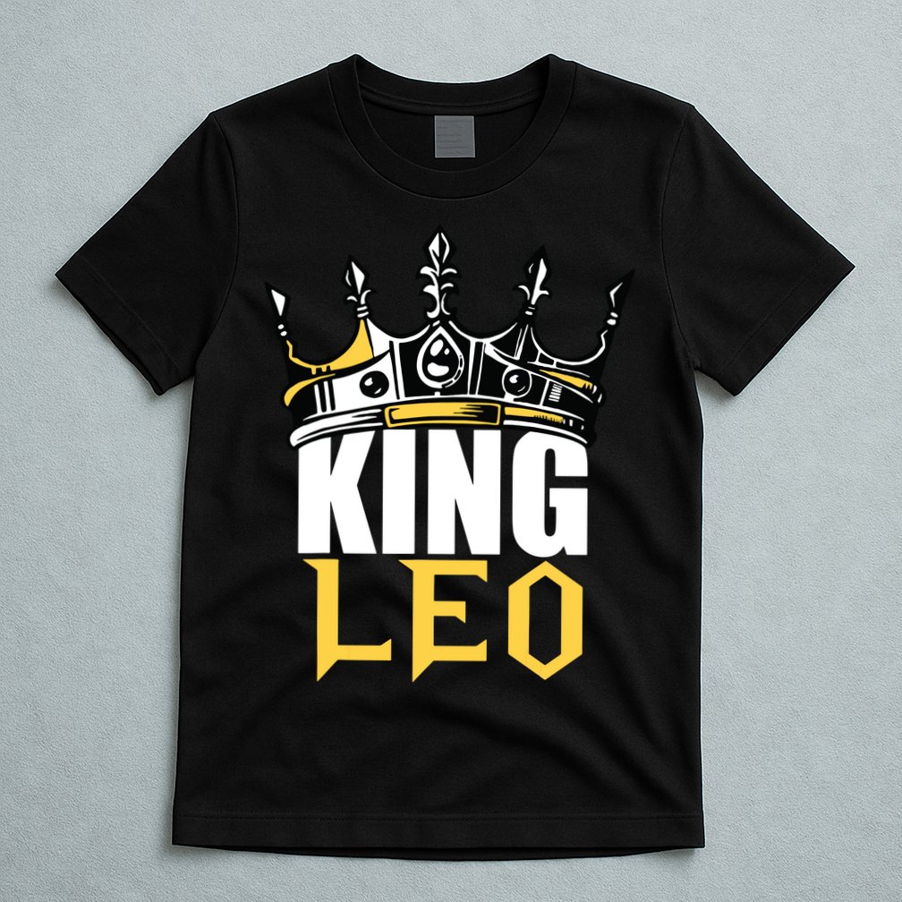 Leo Birthday Gifts King Leo Zodiac T-Shirt