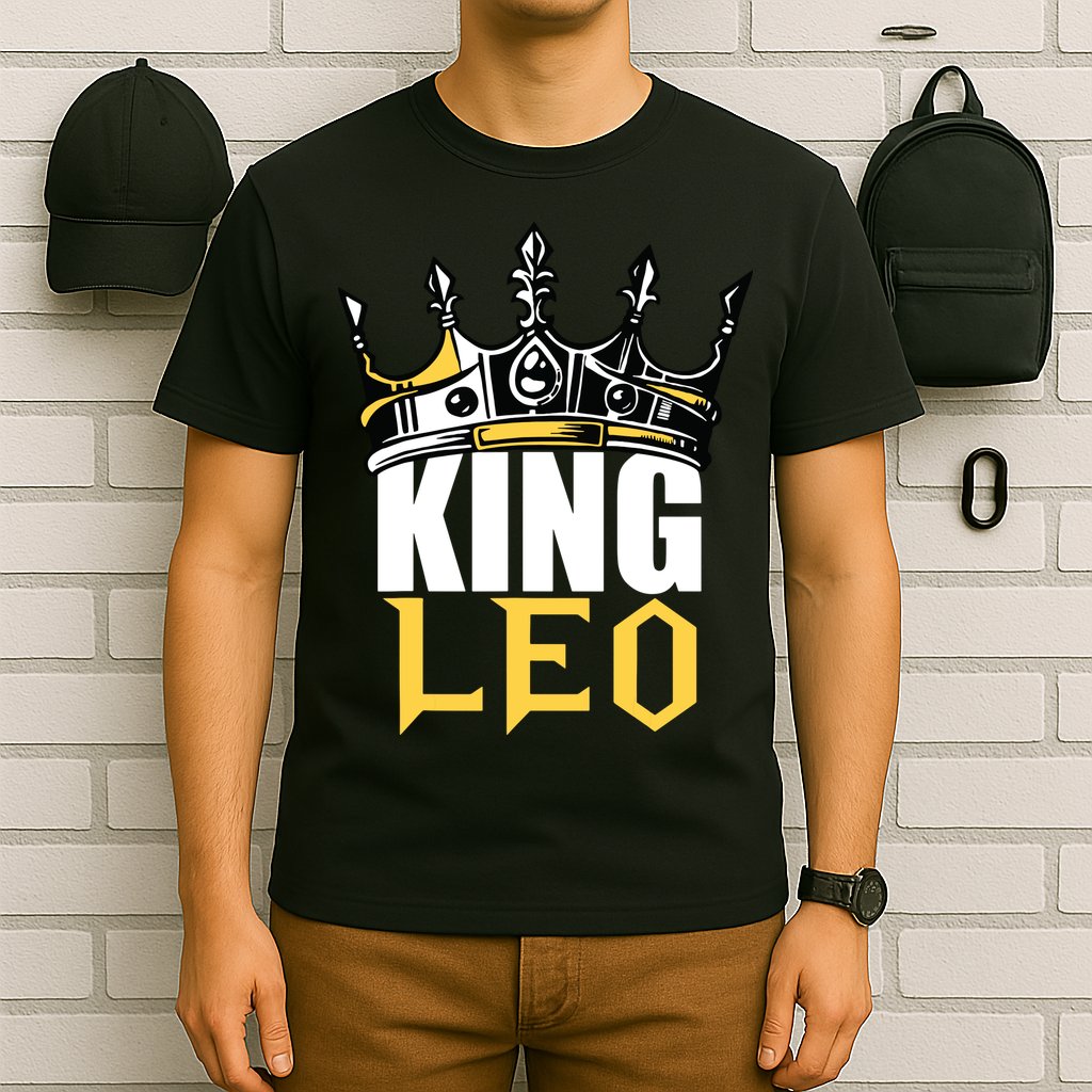 Leo Birthday Gifts King Leo Zodiac T-Shirt