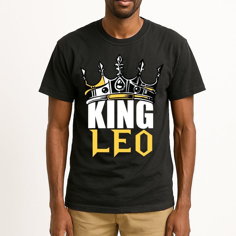 Leo Birthday Gifts King Leo Zodiac Tall T-Shirt