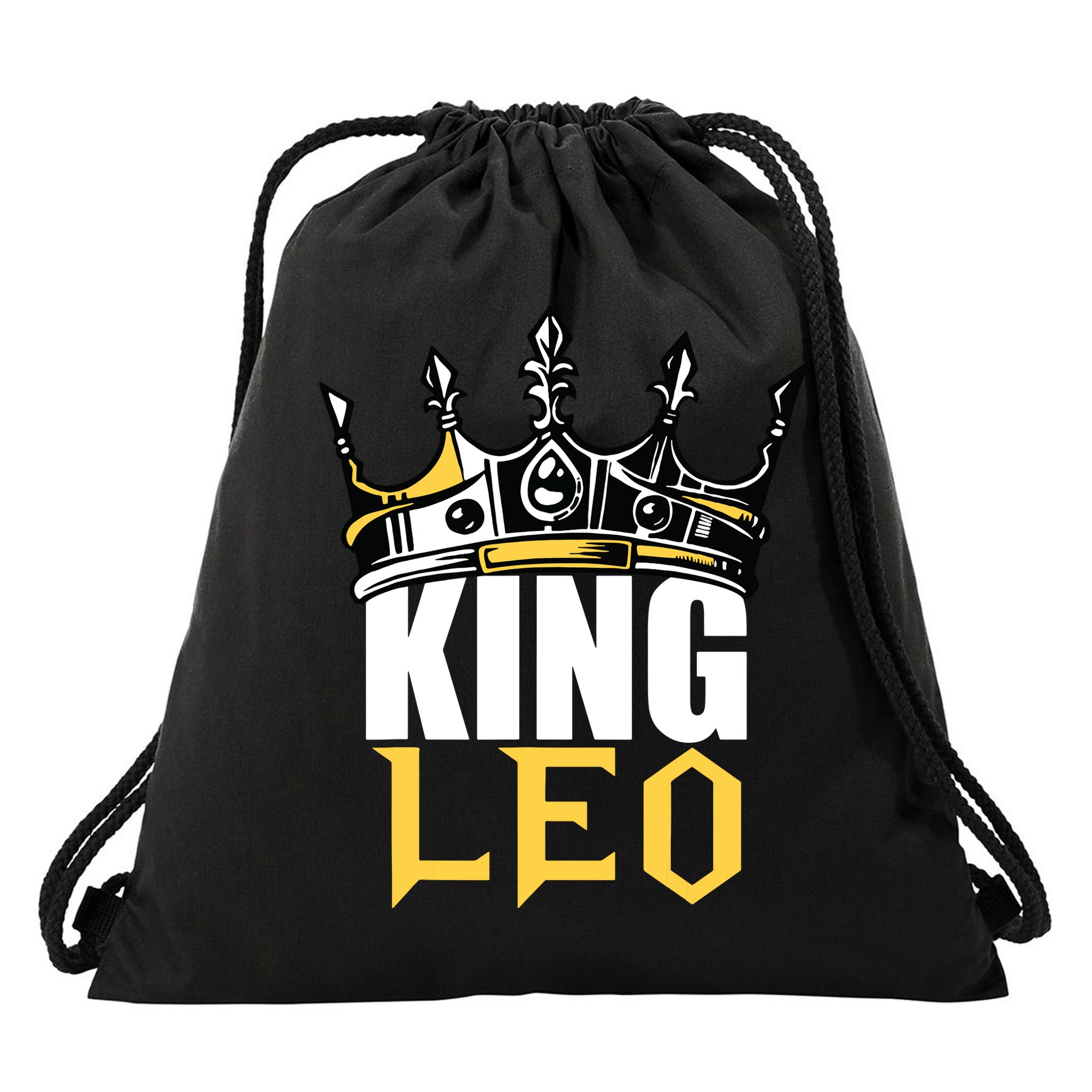 Leo Birthday Gifts King Leo Zodiac Drawstring Bag