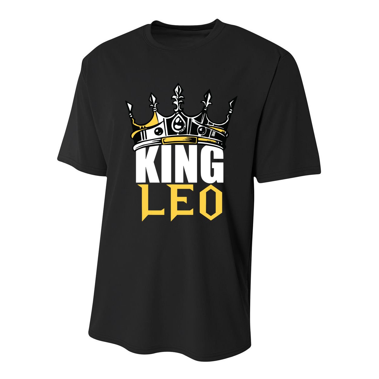 Leo Birthday Gifts King Leo Zodiac Youth Performance Sprint T-Shirt