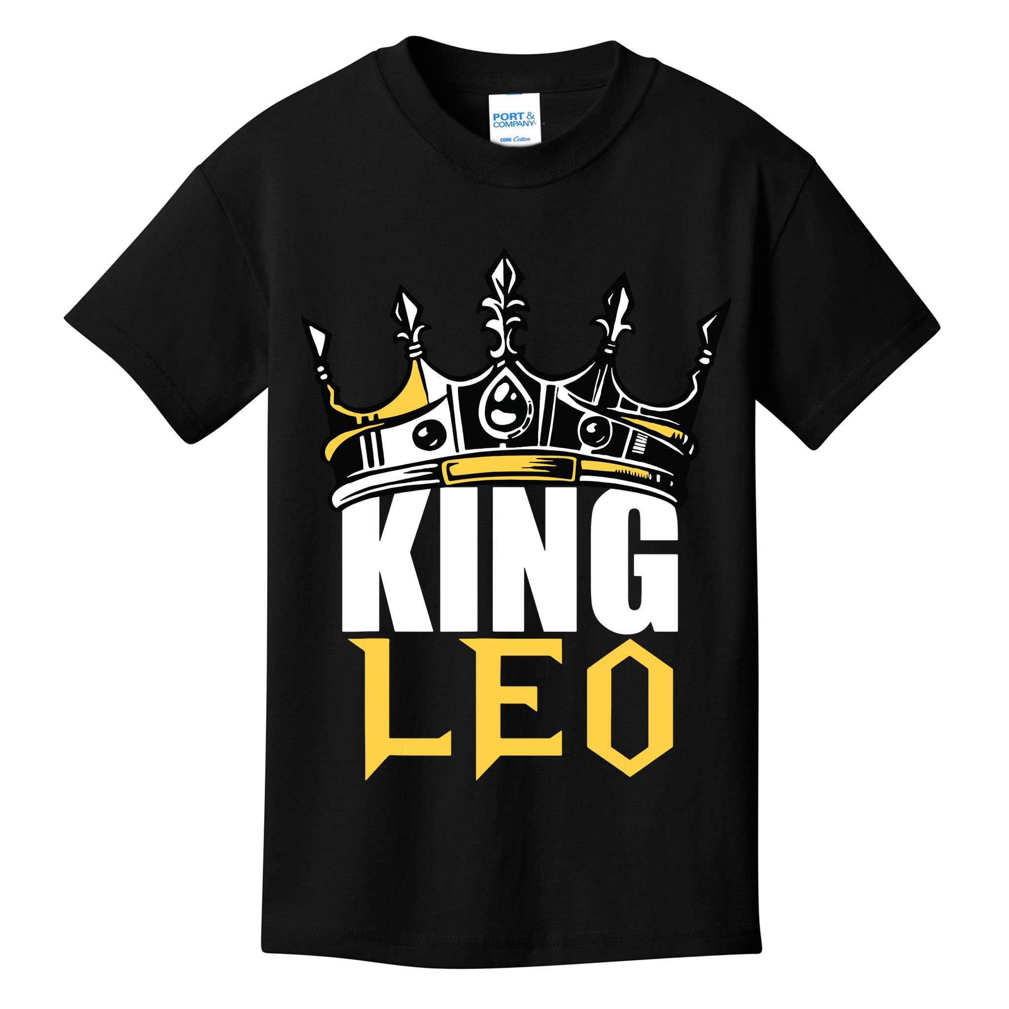 Leo Birthday Gifts King Leo Zodiac Kids T-Shirt