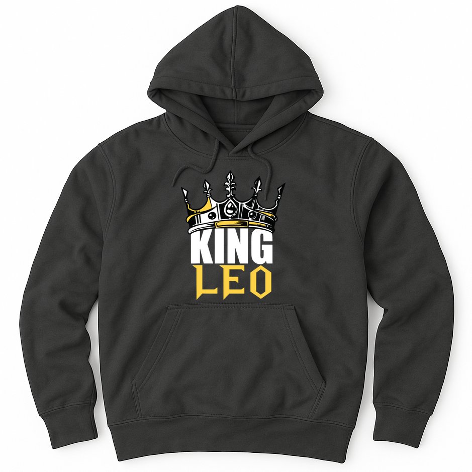 Leo Birthday Gifts King Leo Zodiac Hoodie