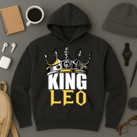Leo Birthday Gifts King Leo Zodiac Hoodie