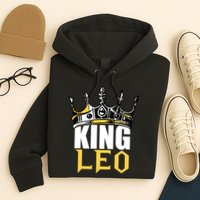 Leo Birthday Gifts King Leo Zodiac Hoodie